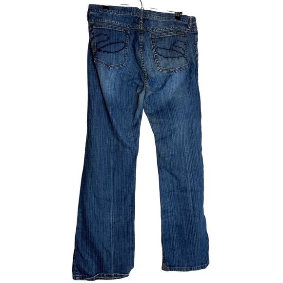 Stetson Classic Bootcut Jeans Womens 16 Long Blue Denim Stretch Pockets Durable - Picture 2 of 10